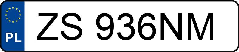 Numer rejestracyjny ZS 936NM posiada VOLVO V70 - ZS936NM