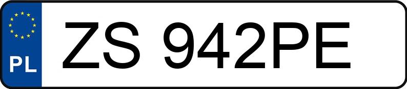 Numer rejestracyjny ZS 942PE posiada FORD Focus 1.4 Kat. MR`98 Ambiente - ZS942PE