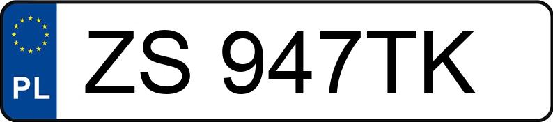 Numer rejestracyjny ZS 947TK posiada CHEVROLET AVEO - ZS947TK