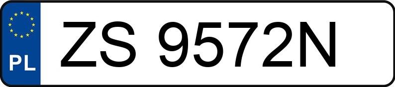 Numer rejestracyjny ZS 9572N posiada VOLVO S60 - ZS9572N