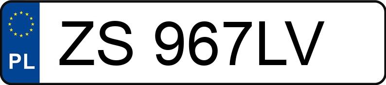 Numer rejestracyjny ZS 967LV posiada KIA CEED - ZS967LV