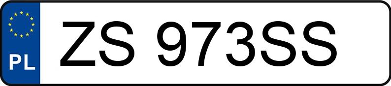 Numer rejestracyjny ZS 973SS posiada JUZJADE.PL  - ZS973SS