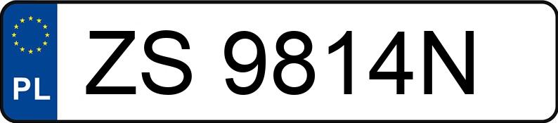 Numer rejestracyjny ZS 9814N posiada MITSUBISHI SPACE RUNNER - ZS9814N