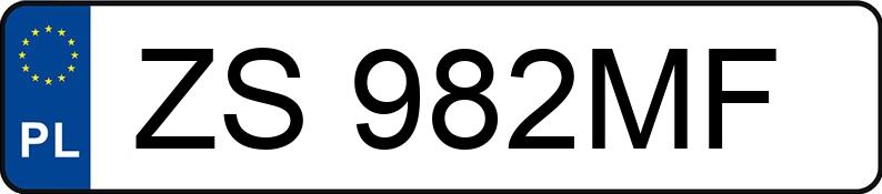 Numer rejestracyjny ZS 982MF posiada MERCEDES-BENZ 210 2.5t 210 2.5t - ZS982MF