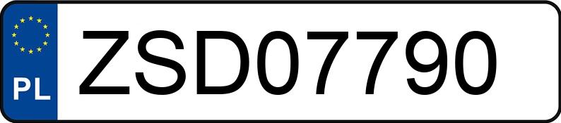 Numer rejestracyjny ZSD 07790 posiada BMW 525 2.5 KAT - ZSD07790