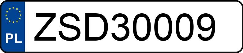 Numer rejestracyjny ZSD 30009 posiada HONDA CIVIC - ZSD30009
