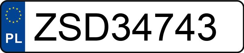 Numer rejestracyjny ZSD 34743 posiada VOLKSWAGEN GOLF - ZSD34743 Numer rejestracyjny ZSD 34743 posiada VOLKSWAGEN GOLF - ZSD34743