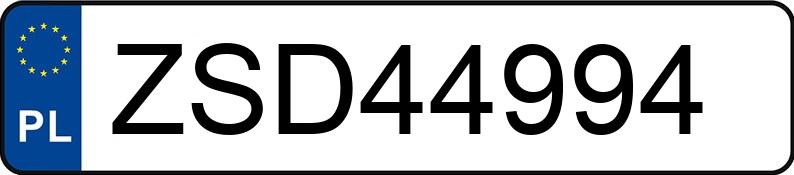 Numer rejestracyjny ZSD 44994 posiada AUDI A3 - ZSD44994