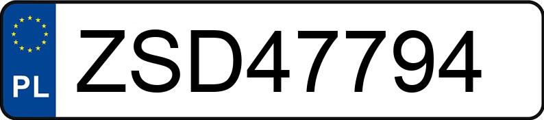 Numer rejestracyjny ZSD 47794 posiada OPEL Insignia Sports Tourer 2.0 CDTI MR`14 E5 Insignia - ZSD47794