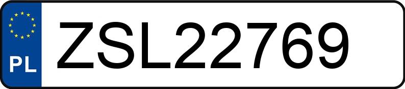 Numer rejestracyjny ZSL 22769 posiada VOLKSWAGEN PASSAT - ZSL22769
