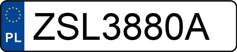 Numer rejestracyjny ZSL 3880A posiada ZSP NIEWIADÓW Podmotocyklowa B7520 0.8t M2 - ZSL3880A