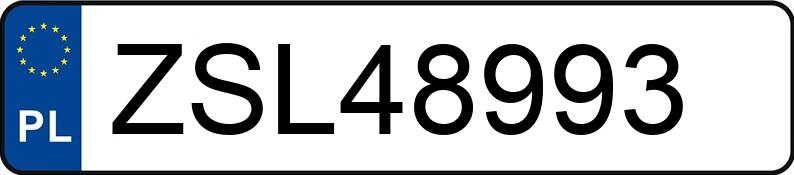 Numer rejestracyjny ZSL 48993 posiada SAAB 9-3 - ZSL48993