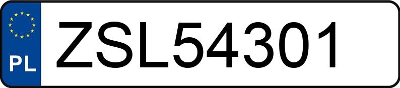 Numer rejestracyjny ZSL 54301 posiada FORD FOCUS - ZSL54301