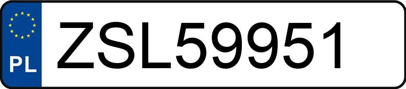 Numer rejestracyjny ZSL 59951 posiada AUDI A4 - ZSL59951 Numer rejestracyjny ZSL 59951 posiada AUDI A4 - ZSL59951