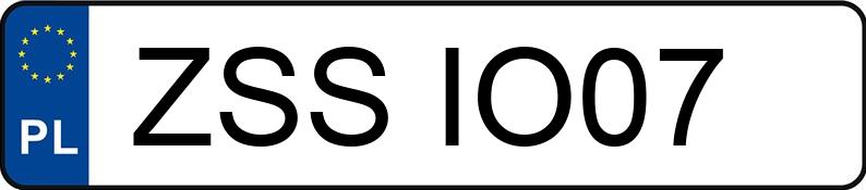 Numer rejestracyjny ZSS IO07 posiada Syrena - ZSSIO07 Numer rejestracyjny ZSS IO07 posiada Syrena - ZSSIO07