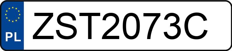 Numer rejestracyjny ZST 2073C posiada VOLKSWAGEN Passat B6 1.9 TDI MR`05 E4 Trendline - ZST2073C