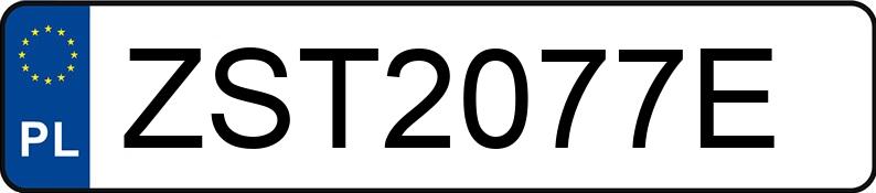 Numer rejestracyjny ZST 2077E posiada BMW 218I - ZST2077E