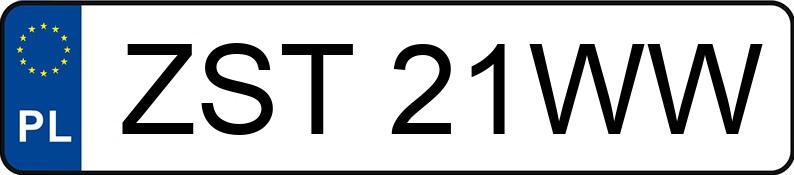 Numer rejestracyjny ZST 21WW posiada OPEL ASTRA - ZST21WW Numer rejestracyjny ZST 21WW posiada OPEL ASTRA - ZST21WW