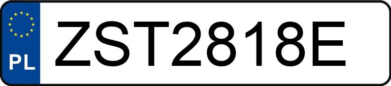 Numer rejestracyjny ZST 2818E posiada OPEL INSIGNIA - ZST2818E Numer rejestracyjny ZST 2818E posiada OPEL INSIGNIA - ZST2818E