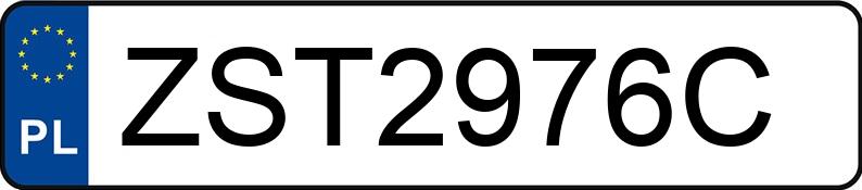 Numer rejestracyjny ZST 2976C posiada AUDI A3 2.0 TDi DPF MR`12 E5 8V Edycja Specjalna - ZST2976C