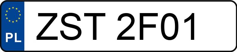 Numer rejestracyjny ZST 2F01 posiada JUNAK Skutery 607-4 - ZST2F01