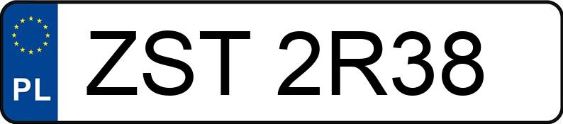 Numer rejestracyjny ZST 2R38 posiada HONDA Szosowe do 400 ccm CBF 125 M - ZST2R38