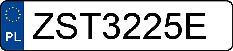 Numer rejestracyjny ZST 3225E posiada VOLKSWAGEN GOLF - ZST3225E Numer rejestracyjny ZST 3225E posiada VOLKSWAGEN GOLF - ZST3225E
