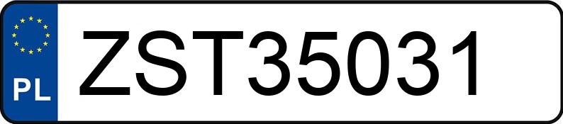 Numer rejestracyjny ZST 35031 posiada OPEL ASTRA - ZST35031