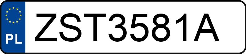 Numer rejestracyjny ZST 3581A posiada MAN TGX - ZST3581A