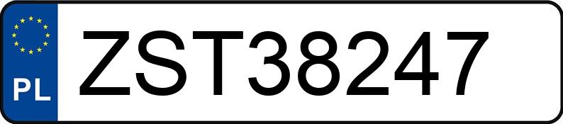 Numer rejestracyjny ZST 38247 posiada MERCEDES-BENZ C 320 - ZST38247