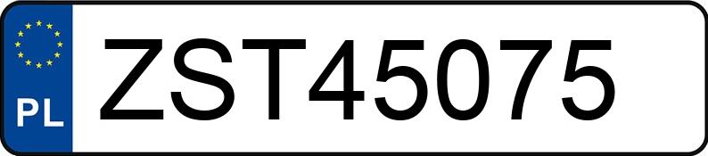 Numer rejestracyjny ZST 45075 posiada FORD MONDEO - ZST45075