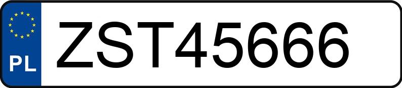 Numer rejestracyjny ZST 45666 posiada TOYOTA AURIS - ZST45666 Numer rejestracyjny ZST 45666 posiada TOYOTA AURIS - ZST45666
