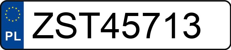 Numer rejestracyjny ZST 45713 posiada RENAULT MEGANE SCENIC - ZST45713