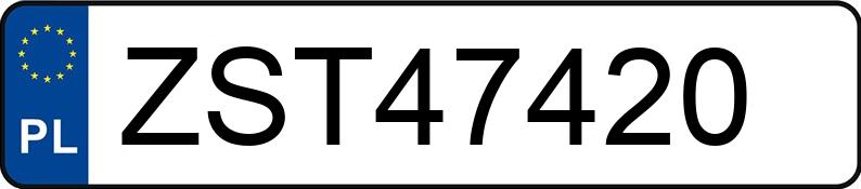 Numer rejestracyjny ZST 47420 posiada BMW 320D - ZST47420