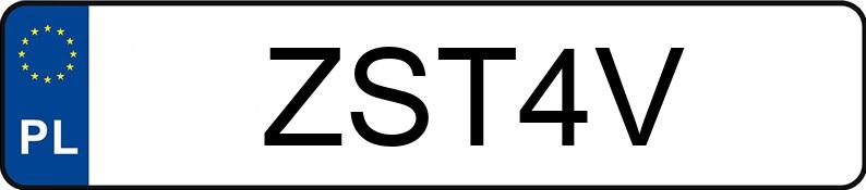 Numer rejestracyjny ZST 4V posiada FSO FSO pick-up 1.8t 1.5 - ZST4V