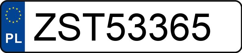 Numer rejestracyjny ZST 53365 posiada OPEL Astra III 1.9 CDTI MR`04 E4 Elegance - ZST53365