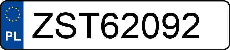 Numer rejestracyjny ZST 62092 posiada OPEL ZAFIRA - ZST62092 Numer rejestracyjny ZST 62092 posiada OPEL ZAFIRA - ZST62092
