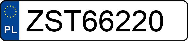 Numer rejestracyjny ZST 66220 posiada OPEL ANTARA - ZST66220