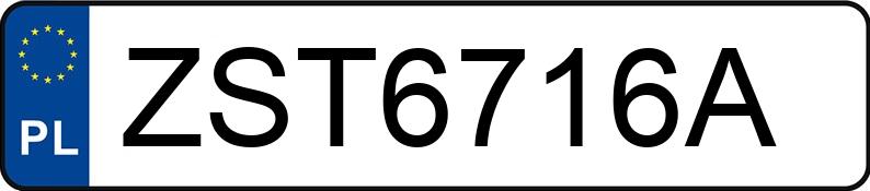 Numer rejestracyjny ZST 6716A posiada PEUGEOT 307 1.6 HDI - ZST6716A