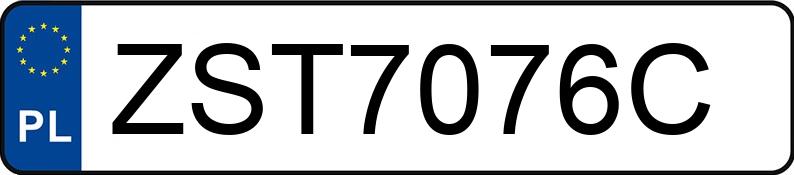 Numer rejestracyjny ZST 7076C posiada AUDI A4 Avant 1.9 TDi Kat. MR`00 E3 8E A4 Avant 1.9 TDi Kat. MR`00 E3 8E - ZST7076C