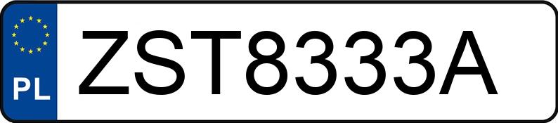 Numer rejestracyjny ZST 8333A posiada NISSAN QASHQAI - ZST8333A Numer rejestracyjny ZST 8333A posiada NISSAN QASHQAI - ZST8333A