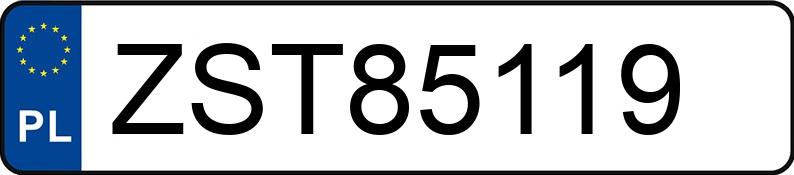 Numer rejestracyjny ZST 85119 posiada VOLKSWAGEN Polo IV 1.2 MR`02 E4 Trendline - ZST85119