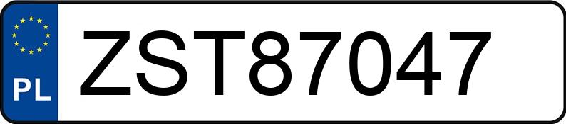 Numer rejestracyjny ZST 87047 posiada BMW 318 TD - ZST87047 Numer rejestracyjny ZST 87047 posiada BMW 318 TD - ZST87047