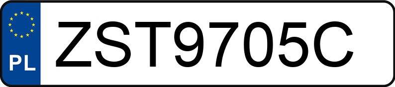 Numer rejestracyjny ZST 9705C posiada AUTOSAN D-47 - ZST9705C