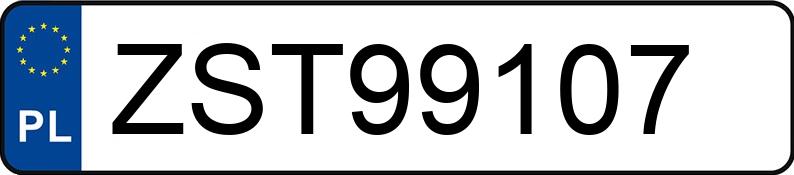 Numer rejestracyjny ZST 99107 posiada OPEL MOVANO - ZST99107 Numer rejestracyjny ZST 99107 posiada OPEL MOVANO - ZST99107