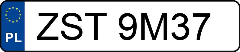 Numer rejestracyjny ZST 9M37 posiada KWNCO VOLCANO 50 - ZST9M37