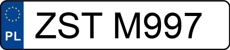 Numer rejestracyjny ZST M997 posiada VOLKSWAGEN Jetta 1.8i Kat. - ZSTM997 Numer rejestracyjny ZST M997 posiada VOLKSWAGEN Jetta 1.8i Kat. - ZSTM997