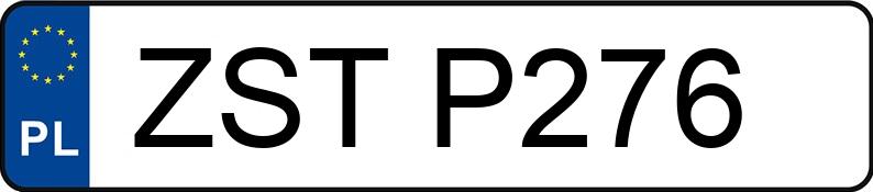 Numer rejestracyjny ZST P276 posiada BMW 320 - ZSTP276 Numer rejestracyjny ZST P276 posiada BMW 320 - ZSTP276