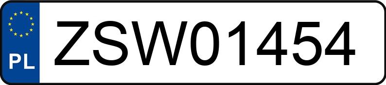 Numer rejestracyjny ZSW 01454 posiada FORD MONDEO - ZSW01454