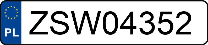 Numer rejestracyjny ZSW 04352 posiada RENAULT TWINGO - ZSW04352